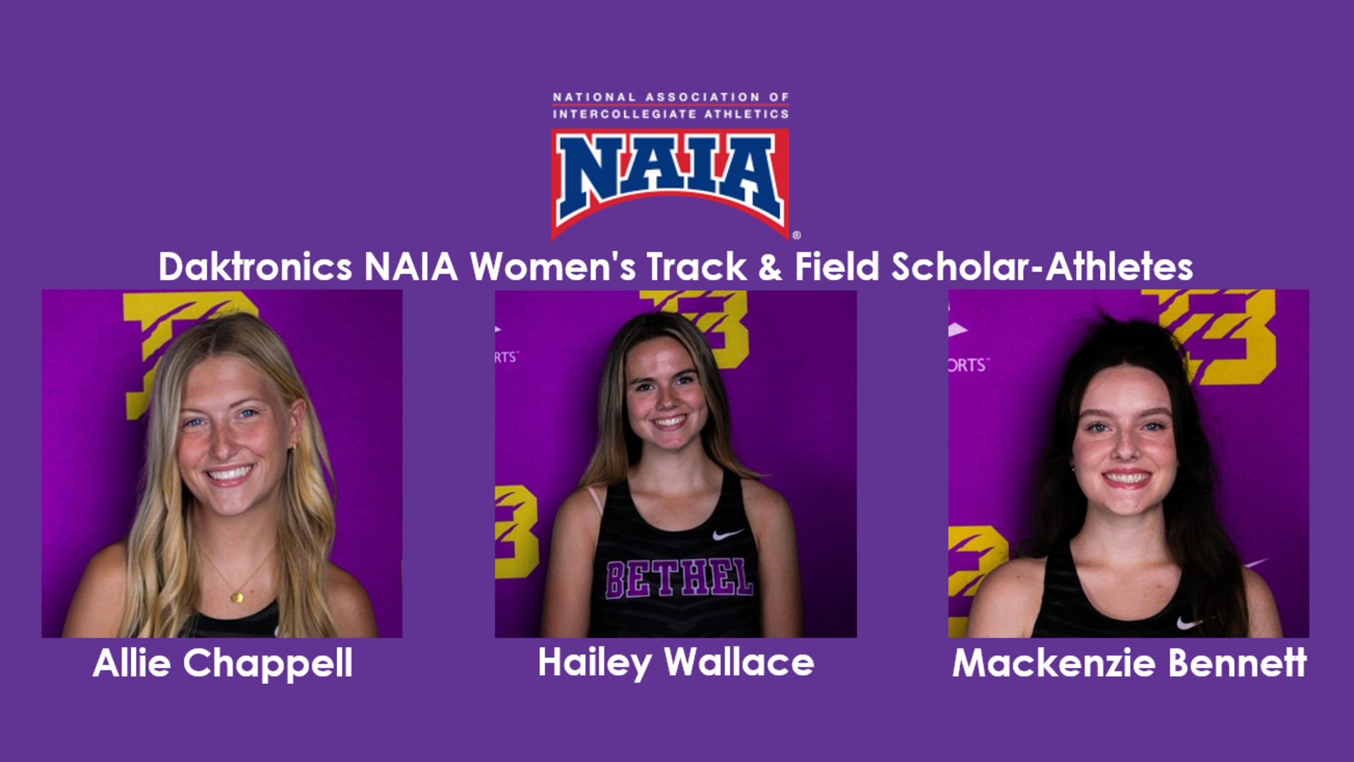 2024 Daktronics NAIA Women's Track & Field Scholar-Athletes Released