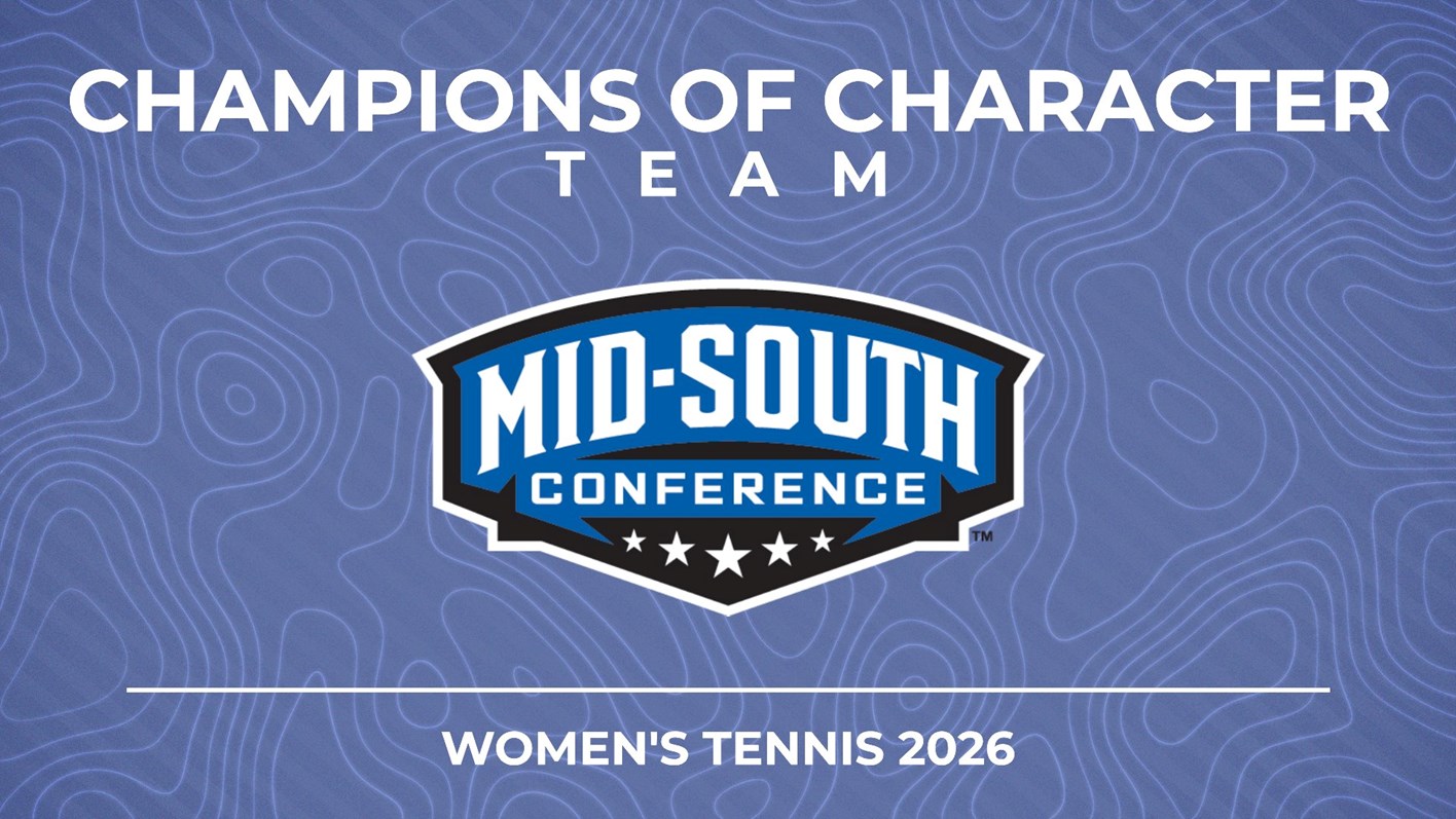 Mid-South Conference Announces Women's Tennis Champions of Character Team