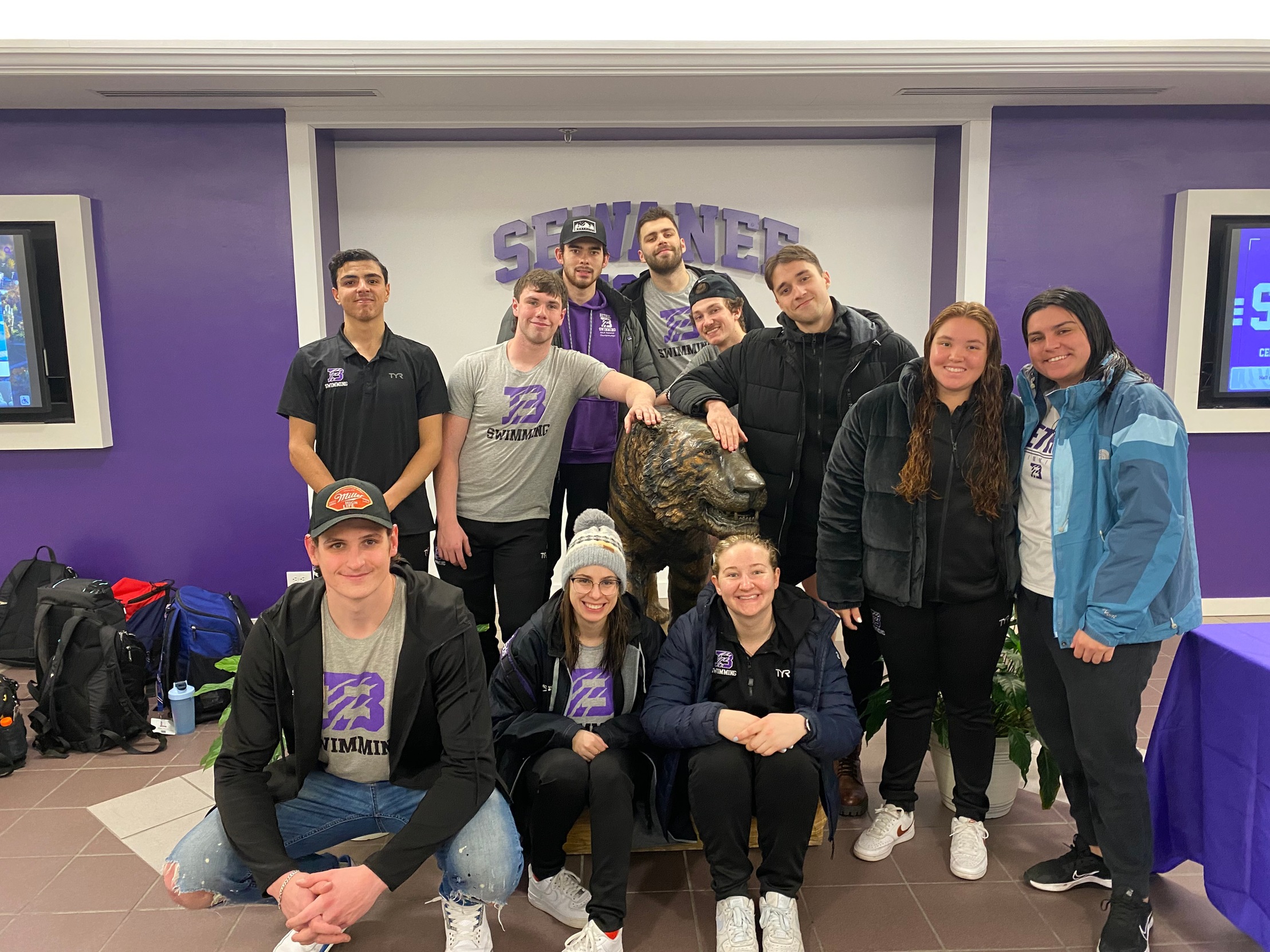 Swim Cats Fare Well in Quad Meet