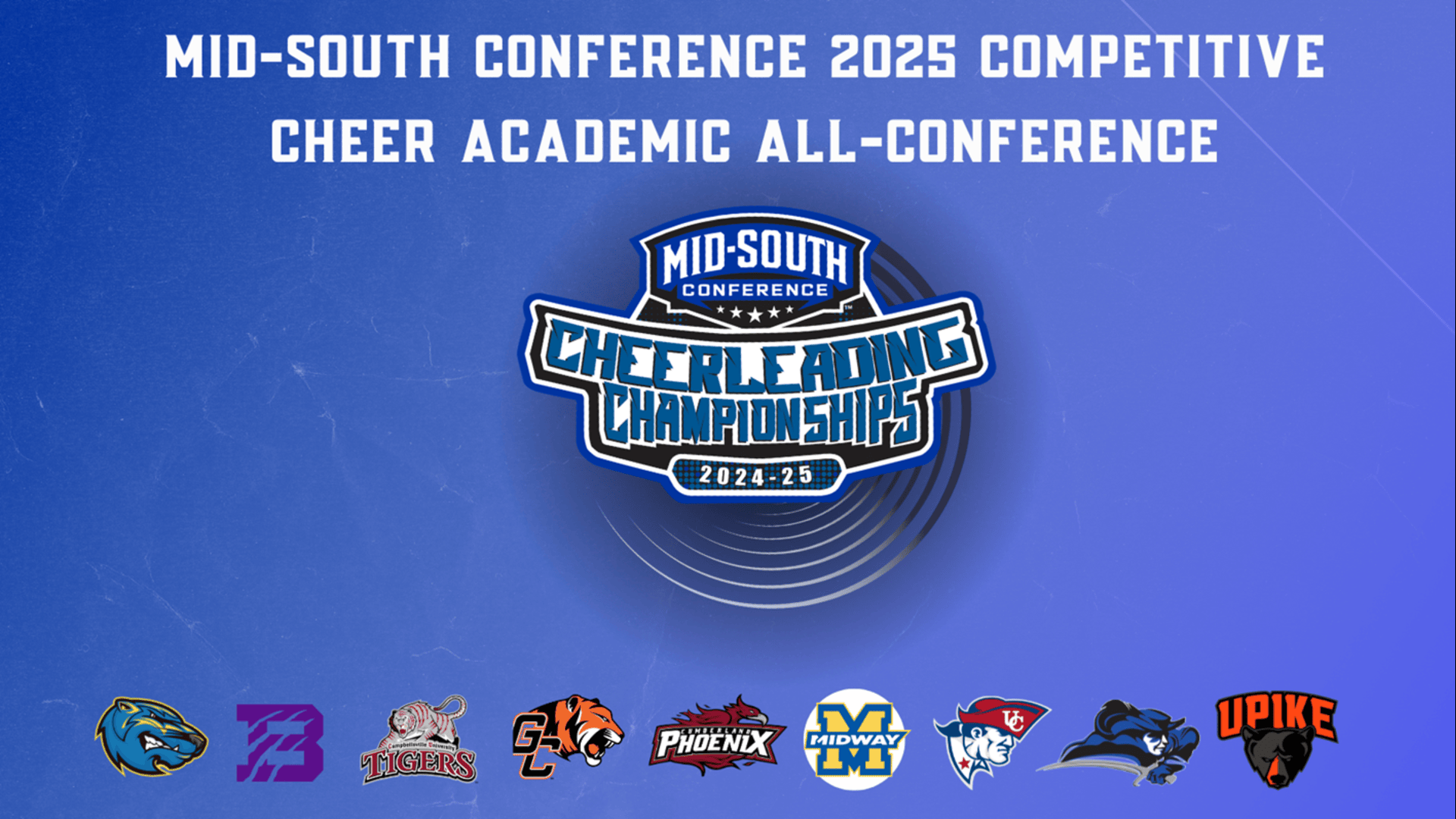 MSC 2025 Cheer Academic All-Conference