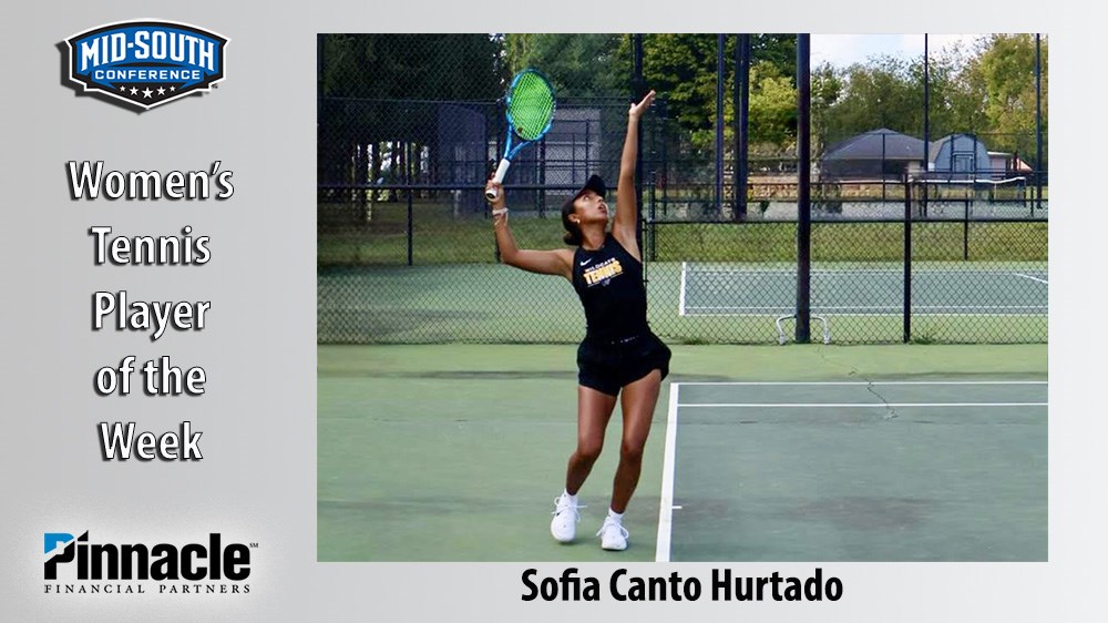 Canto Hurtado Named Mid-South Conference Women&rsquo;s Tennis Player of the Week