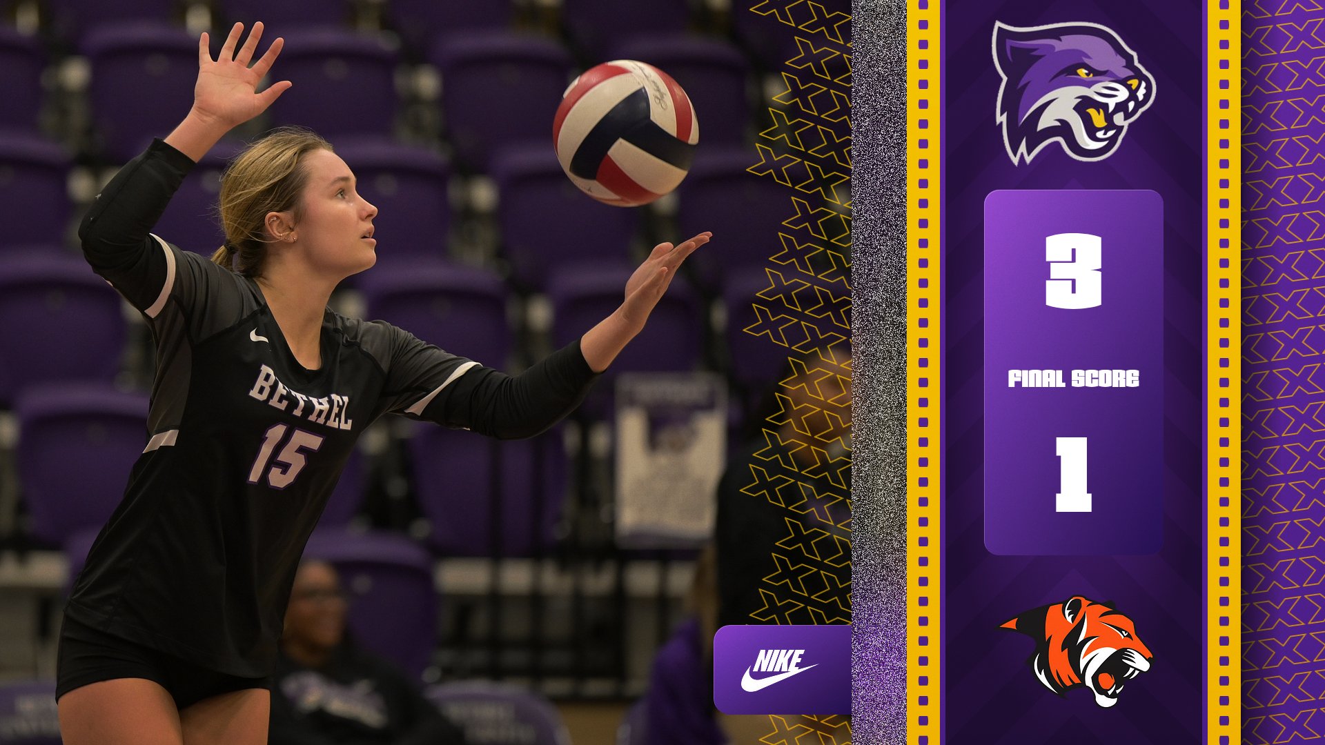 Volley Cats Close Season with Four-Set Win Over Georgetown